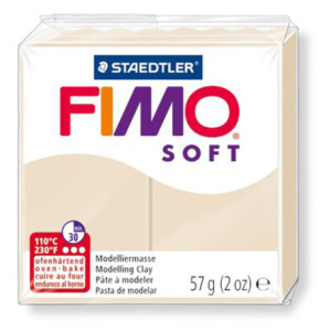 Полимерная глина FIMO "Soft", уп. 57 г, цвет сахара. Арт 8020-70