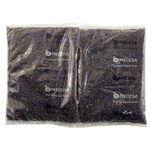 Бисер Preciosa №10, 500 г, цвет №21060 фиолетовый аметист радужный прозрачный. Арт 331-19001-10/0-21060