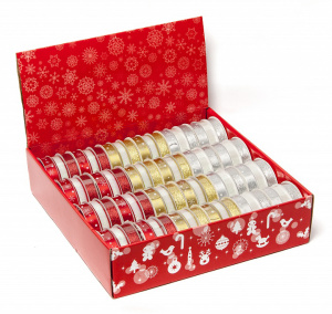 Набор новогодних лент XMAS. Арт RB.RABX101