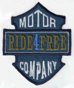 Термоаппликация HKM "Ride 4 Free". Арт 33837/1SB