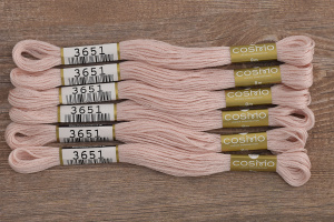 Мулине COSMO однотонный цвет  3651      . Арт 25-6/3651      