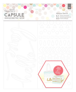 Набор трафаретов самоклеющихся Geometric Neon. Арт PMA503273