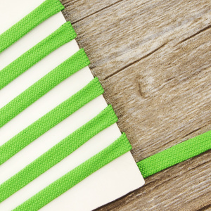 Шнур PEGA плоский, полиэстровый, цвет зеленый, 10 мм. Арт 842580140L4859