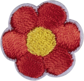 Термоаппликация "Цветок красный". Арт 42894
