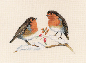 Набор для вышивания "Зимние малиновки". Арт VPWR697E