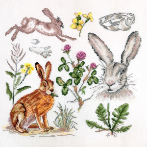 Набор для вышивания "Зоология. Заяц Русак". Арт 03.014.16