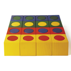 Конструктор детский дизайнерский NAEF BASIC "Ligno" 3+, натуральное дерево, цветной, 36 деталей. Арт 9408