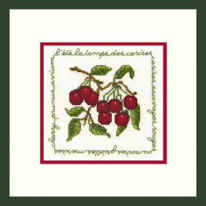 Набор для вышивания "Les Cerises" (Вишенки), 10,5 х 10,5 см. Арт 2217
