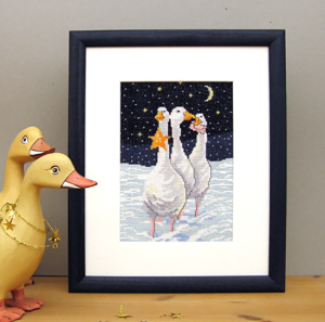 Набор для вышивания: "Гуси со звездочками" . Арт 50217