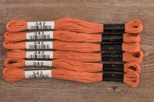 Мулине COSMO однотонный цвет  342       . Арт 25-6/342       