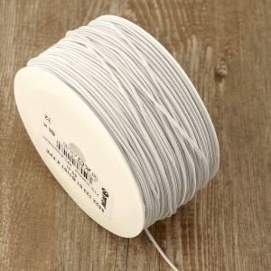 Резинка шляпная PEGA, цвет белый, 1мм. Арт 852212301B1101          