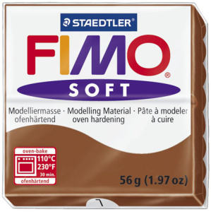 Полимерная глина FIMO "Soft", уп. 56 г, цвет карамель. Арт 8020-7