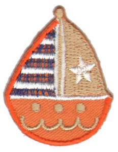 Термоаппликация HKM "Кораблик". Арт 32087/1SB