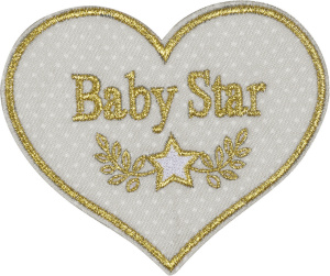 Термоаппликация "Звёздное сердечко". Арт 42572