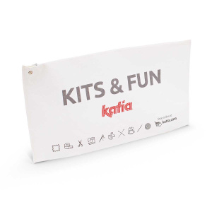 Органайзер "Kits & Fun" для рукоделия с застежкой zip-lock и подвесом, 50 х 27 х 15 см, бумажный. Арт 7356