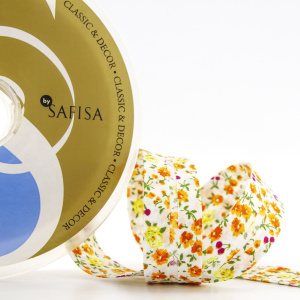 Косая бейка с рисунком SAFISA, арт.6452, 20 мм, 20 м, цвет 04. Арт 6452-20мм-04