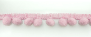 Тесьма с помпонами MATSA цвет розовый. Арт 96924/1551