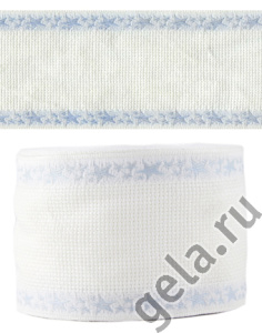 Лента канвовая, с голубым кантом. Арт 1310/03                 