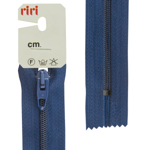 Молния Meras, спираль, неразъёмная, 4 мм, 20 см, цвет 2626, кобальт синий. Арт 2528976/20/2626