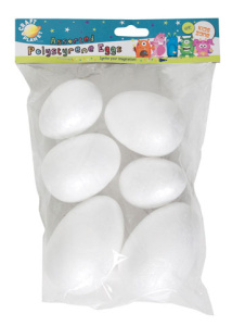 Набор форм из пенопласта "Яйцо - ассорти" 6 шт. Арт CPT827906               