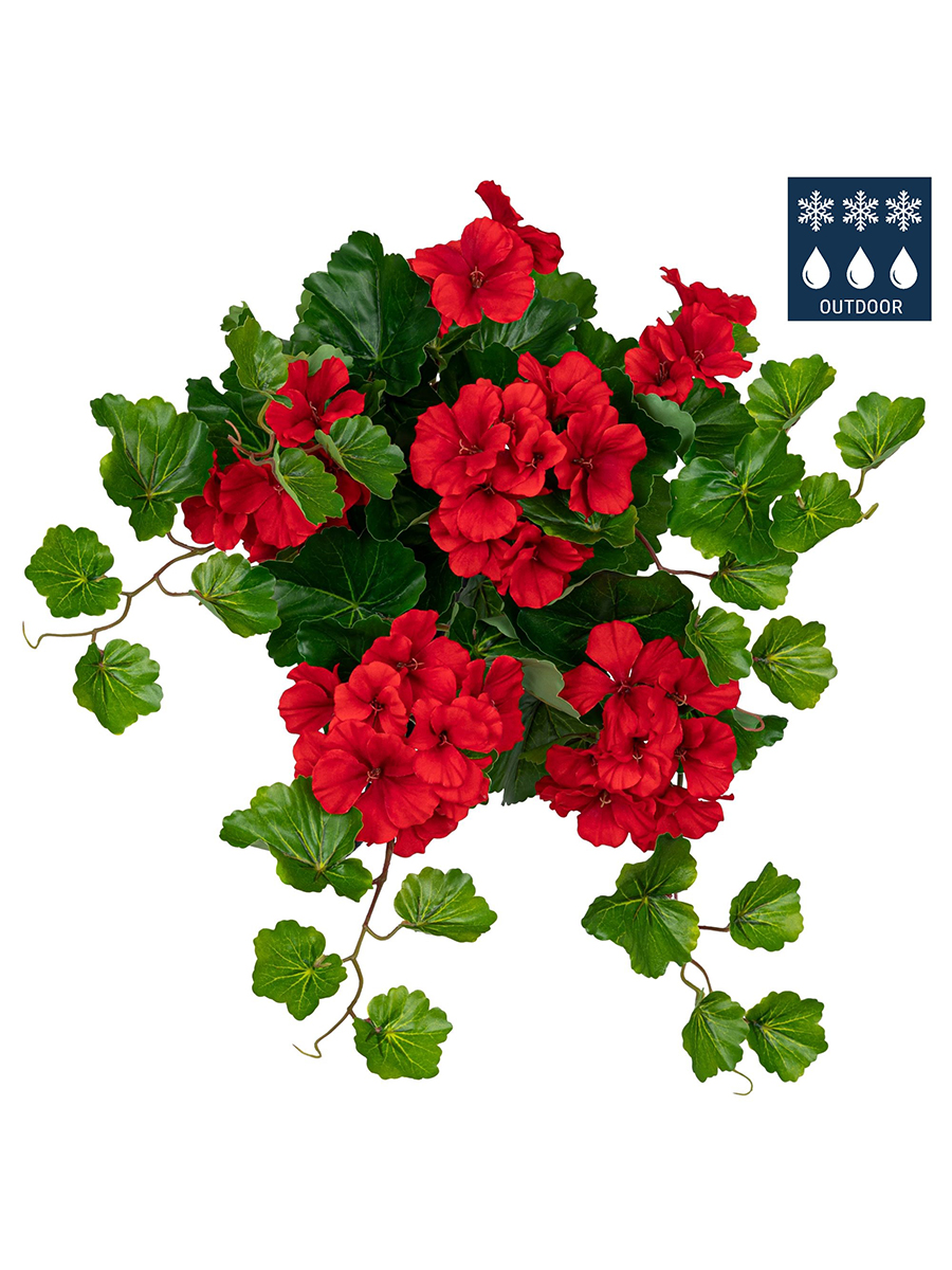 Ветка декоративная "Герань". Арт 204708-500
