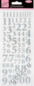 Наклейки с блестками "Цифры". Арт ANT8181005              