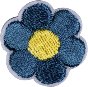 Термоаппликация "Цветок синий". Арт 42897