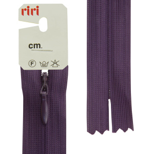 Молния потайная неразъемная, Т3, 18 см, цвет 2510, баклажановый темный. Арт 6010917/18/2510         