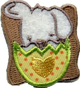 Термоаппликация HKM "Заяц и яйцо". Арт 31256/1SB