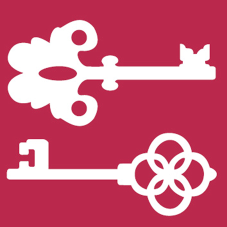 Трафарет-маска "Ключи", позитив/негатив (двойной). Арт KSA005