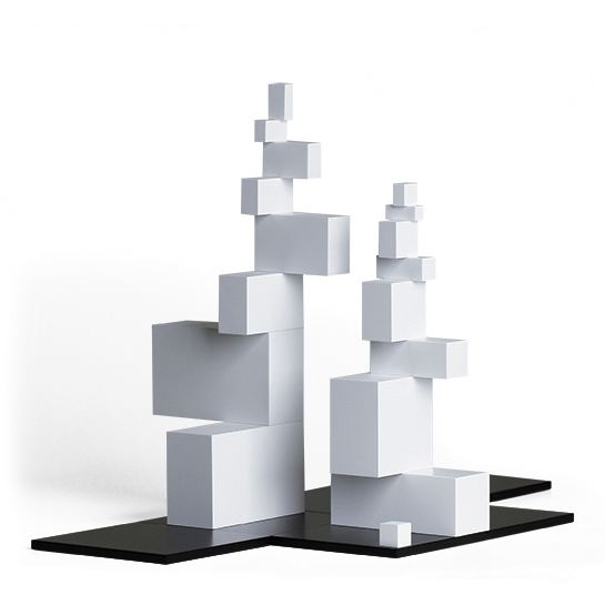 Конструктор дизайнерский NAEF CLASSIC "Tectus" 6+, золотое сечение, дерево, 2 цвета, 23 детали. Арт 9515