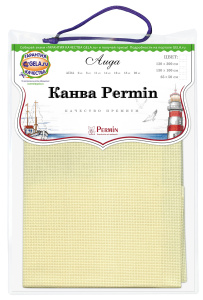 Канва в упаковке Aida 14 ct, 65 х 50 см, цвет №305 . Арт 357/50/305