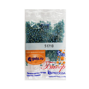 Бисер №10, 5 г., цвет 51710/1. Арт G 51710/1