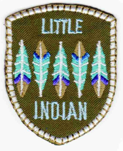 Термоаппликация HKM "Little Indian Button dkl braun". Арт 33303/1SB