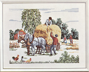 Набор для вышивания: "Уборочный вагон". Арт 50913