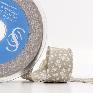 Косая бейка с рисунком SAFISA, арт.6628, 30 мм, 20 м, цвет 02. Арт 6628-30мм-02