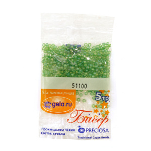 Бисер №10, 5 г., цвет 51100/1. Арт G 51100/1