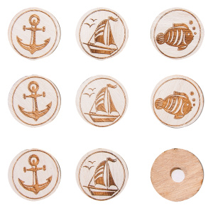 Набор декоративных  дисков  "Кораблик, якорь". Арт 46355000