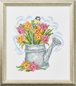 Набор для вышивания "Нарцисы в лейке". Арт 92-3448