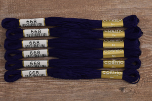 Мулине COSMO однотонный цвет  668       . Арт 25-6/668       