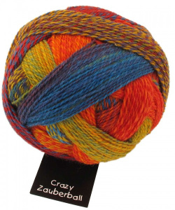 Пряжа Crazy Zauberball, 75% шерсть, 25% полиамид, 100 г, 420 м. Арт 1153-1702