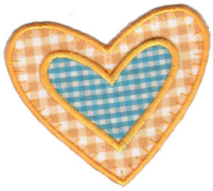 Термоаппликация HKM "Сердечко в сердечке". Арт 32443/1SB