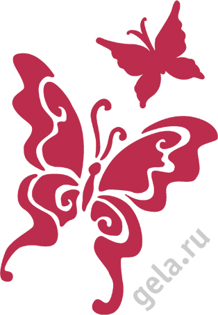 Трафарет, 3D "Бабочки". Арт KSPA05                  