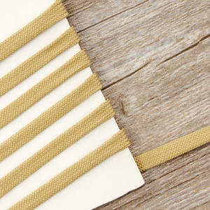 Шнур PEGA плоский, полиэстровый, цвет бежевый, 10 мм. Арт 842580140L1904