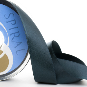 Лента атласная двусторонняя SAFISA, 50 мм, 25 м, цвет 43, зеленый темный. Арт 110-50мм-43             