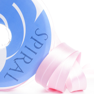 Косая бейка атласная 20 мм, 25 м, цвет 05, розовый. Арт 6260-20мм-05            