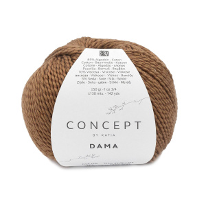 Пряжа Dama, 85% хлопок, 10% вискоза, 5% шелк, 50 г, 130 м. Арт 1318.83