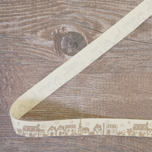 Лента хлопковая на картонной мини-катушке "Деревенский сюжет". Арт VR15.023