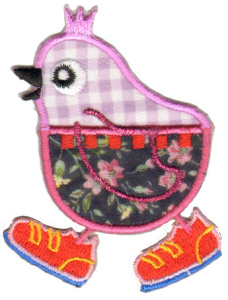 Термоаппликация HKM "Птичка в кедах". Арт 31879/1SB