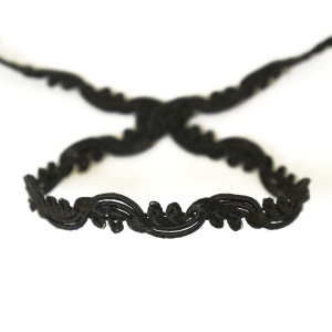 Тесьма PEGA тип интерьерная, цвет черный, 11 мм. Арт 844174511A7001          